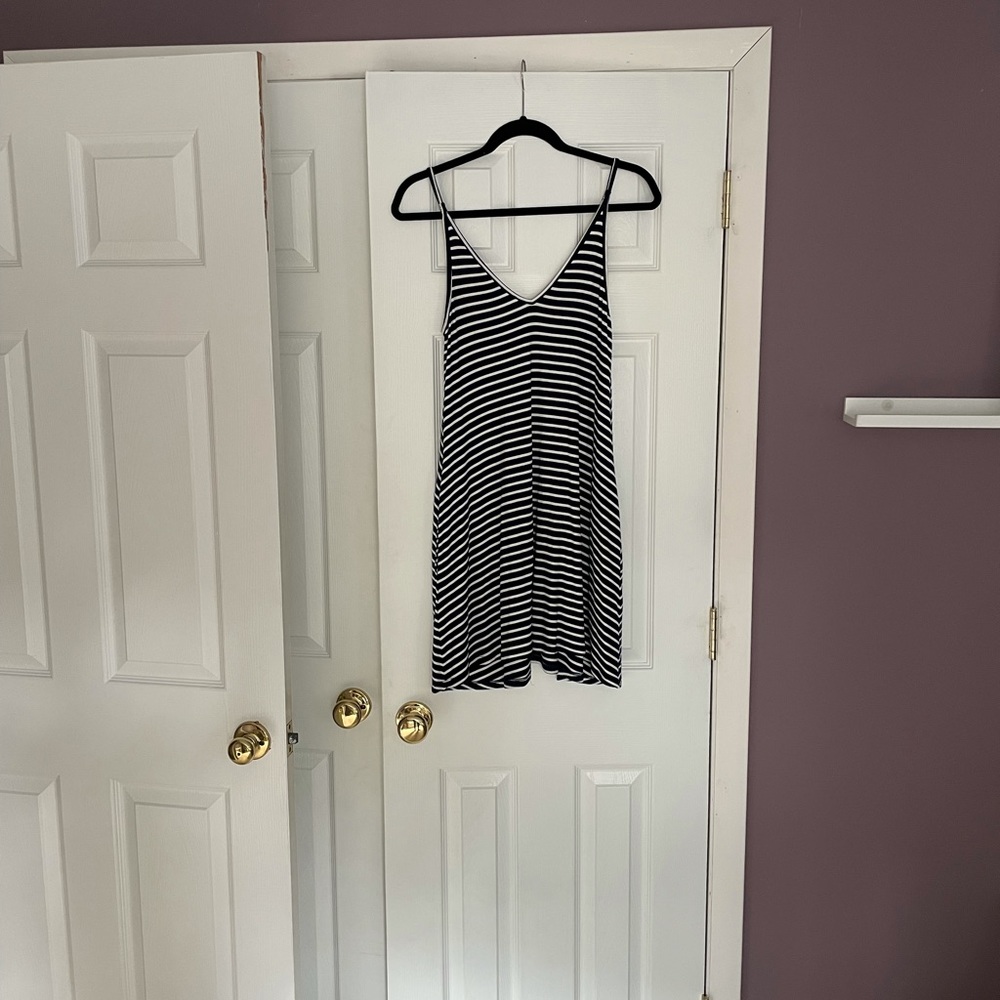 Lovers and Friends navy and white striped sundress! Size small